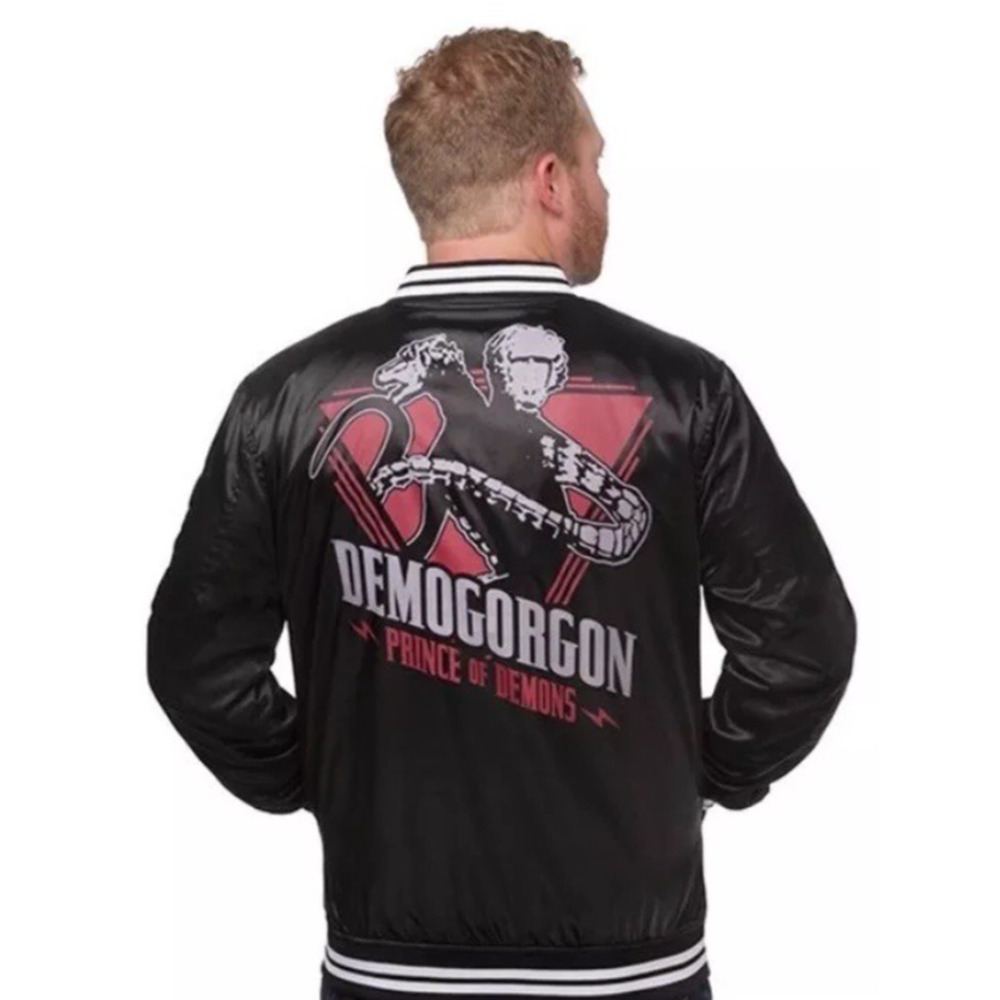 Dungeons & Dragons Demogorgon Bomber Jacket‎ Black M Stranger Things